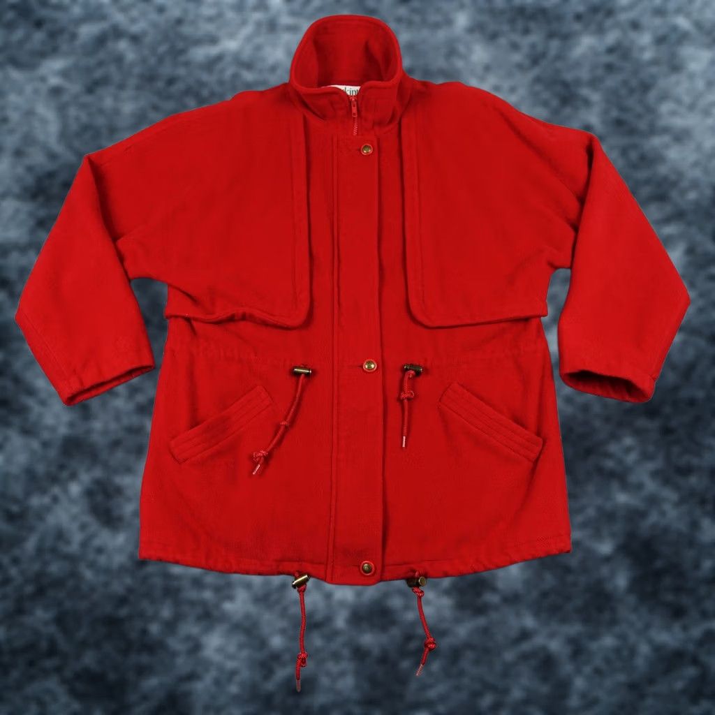 Mackintosh VINTAGE Mackintosh Coat Womens 12 Red Wool Blend Parka Zip Pockets USA Made VTG Size XL / US 12-14 / IT 48-50 - 1 Thumbnail