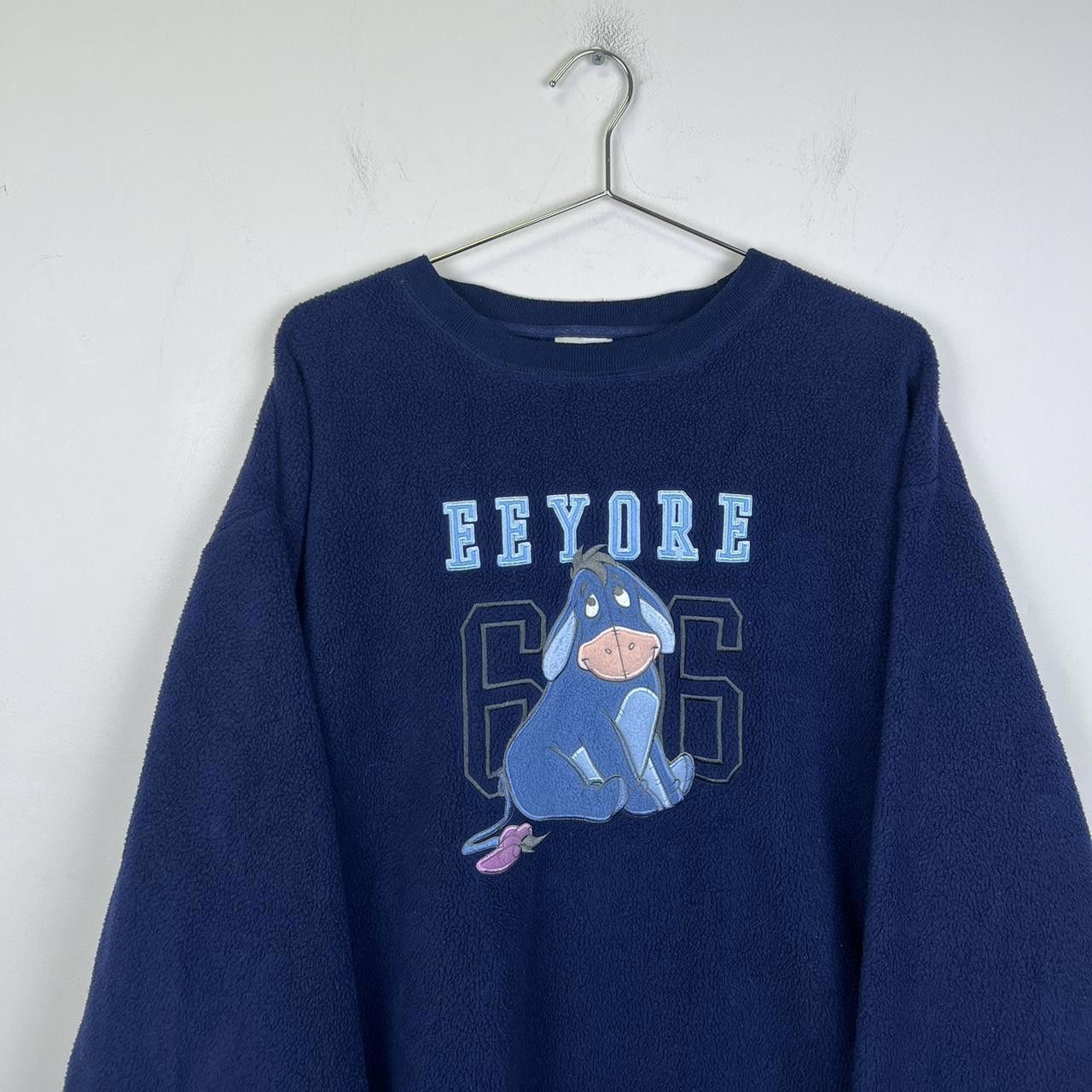 Disney Disney Eeyore Fleece Sweatshirt - Vintage XL 90s Size US XL / EU 56 / 4 - 2 Thumbnail