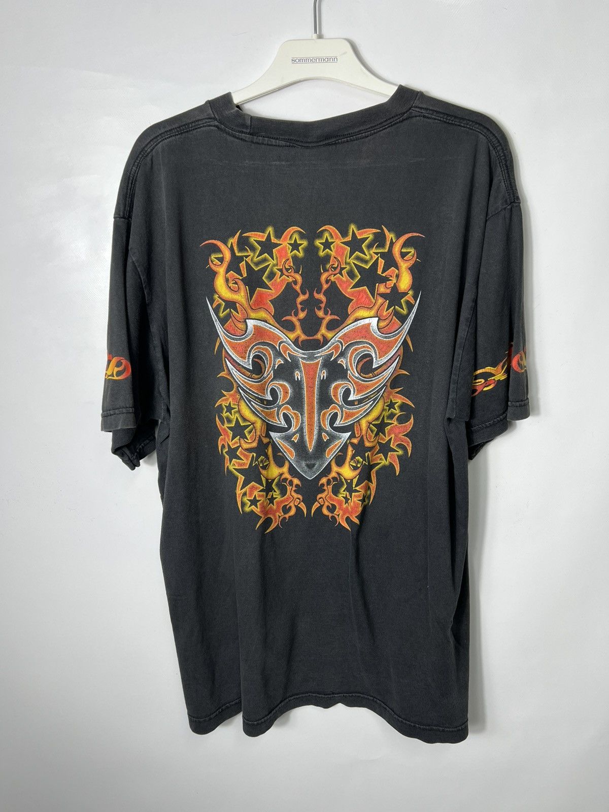 Vintage Vintage very rare streetwear Tribal Flamed y2k T-shirt Size US XL / EU 56 / 4 - 7 Thumbnail