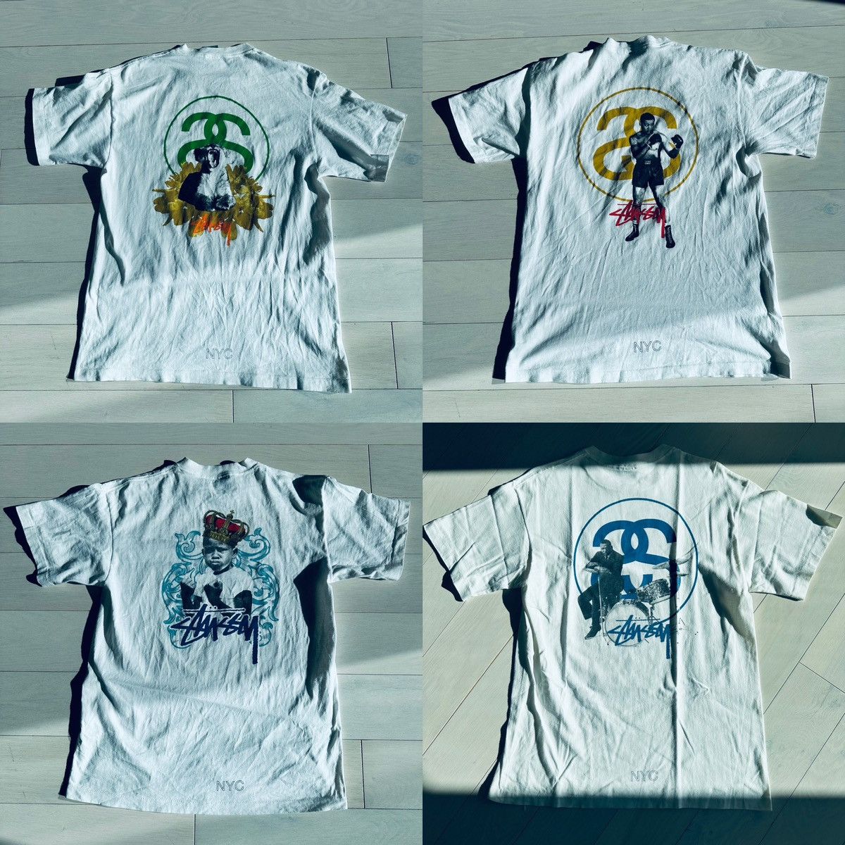 Stussy 4 pcs vintage 90s STUSSY L tee set NYC SOHO EXCLUSIVE Size US L / EU 52-54 / 3 - 5 Thumbnail