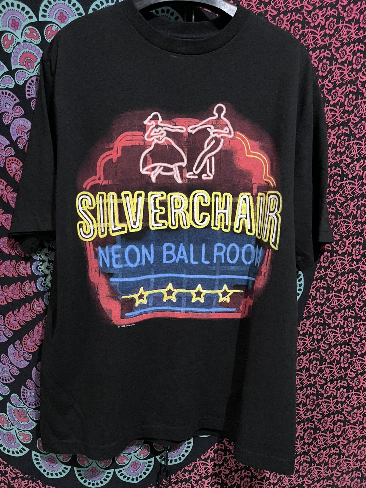 Vintage RARE Silverchair Neon ballroom 99 vtg tshirt size XL Size US XL / EU 56 / 4 - 1 Thumbnail