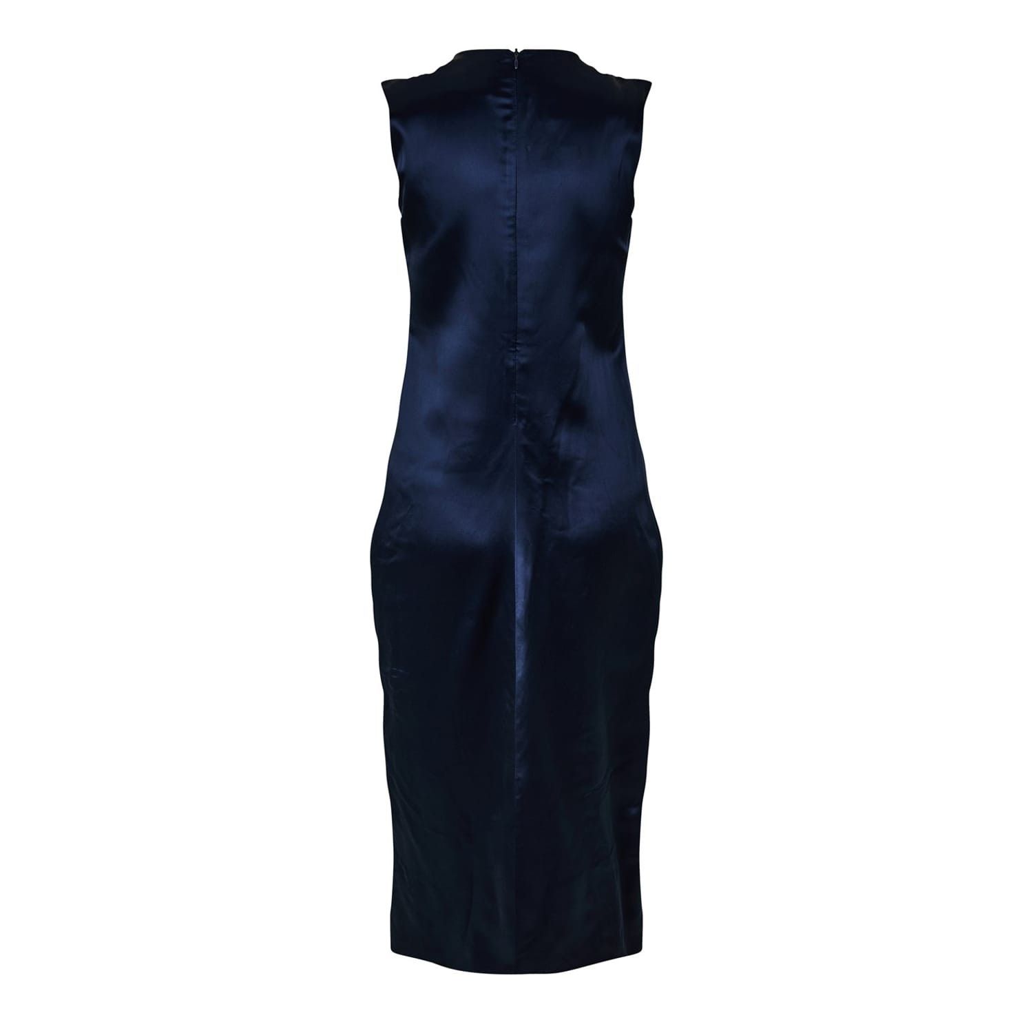 Bottega Veneta Bottega Veneta V-Neck Midi Slip Dress in Blue Size M / US 6-8 / IT 42-44 - 2 Thumbnail