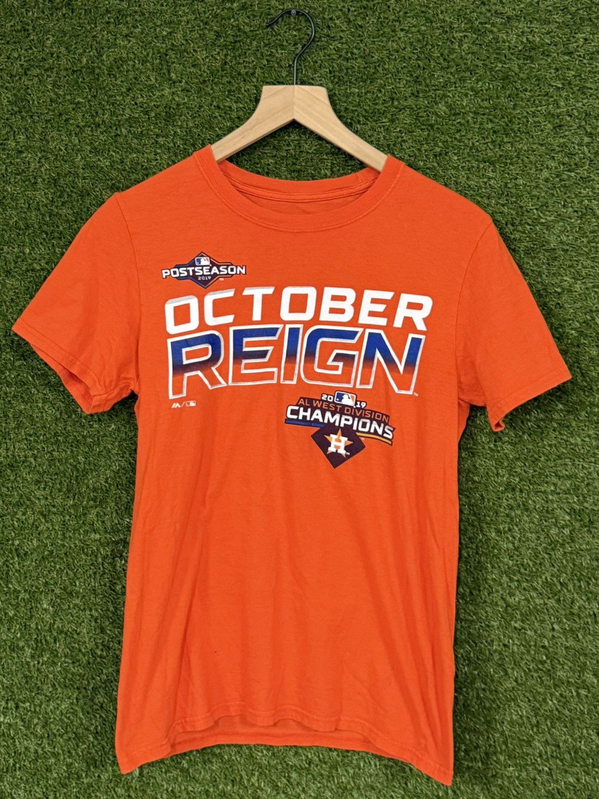 MLB Texas Houston Astros October Champion Orange Tee MLB Small Size US S / EU 44-46 / 1 - 1 Thumbnail