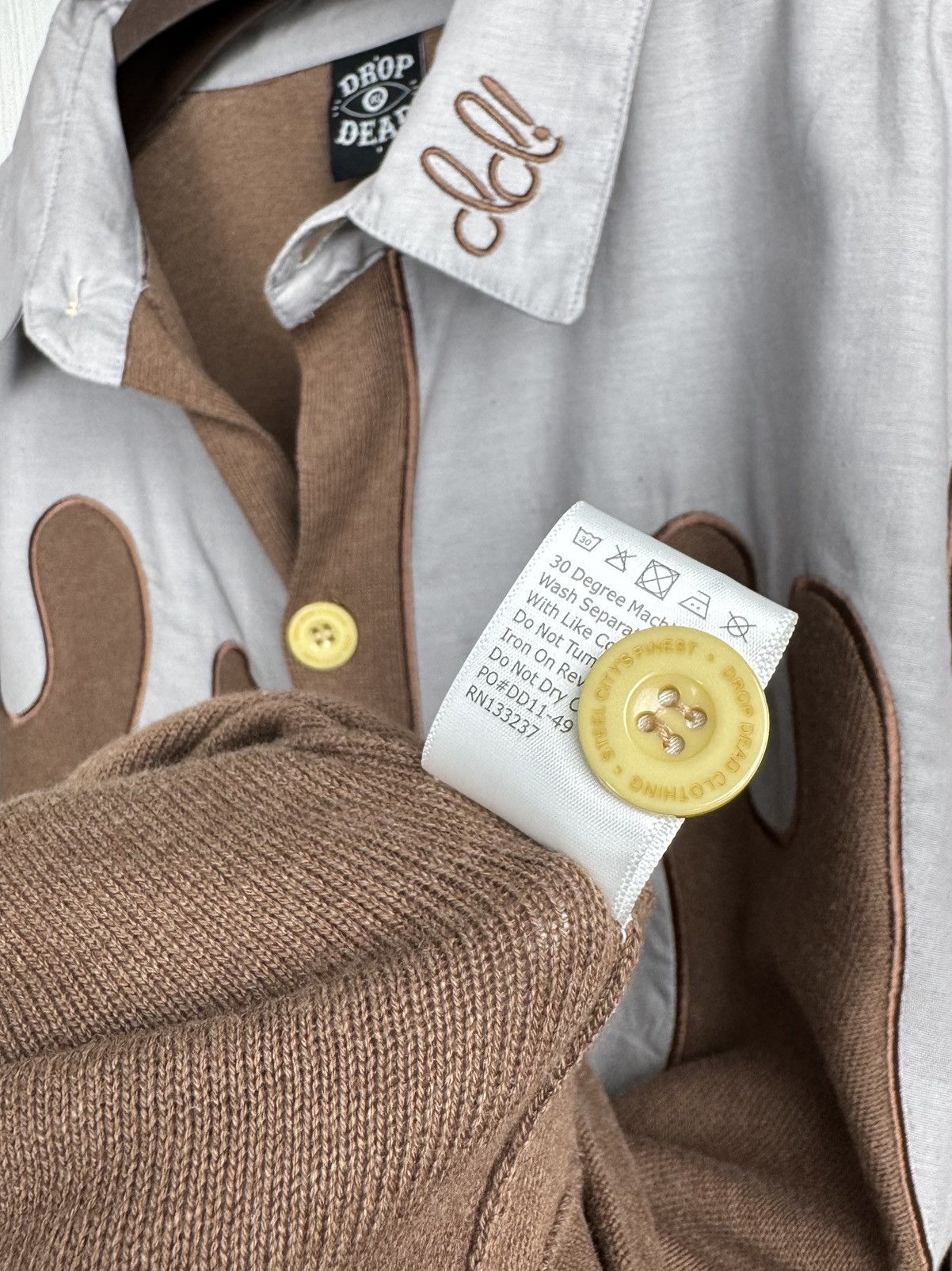 Drop Dead Drop Dead knitted button up overshirt cardigan sweater Size US XL / EU 56 / 4 - 12 Thumbnail