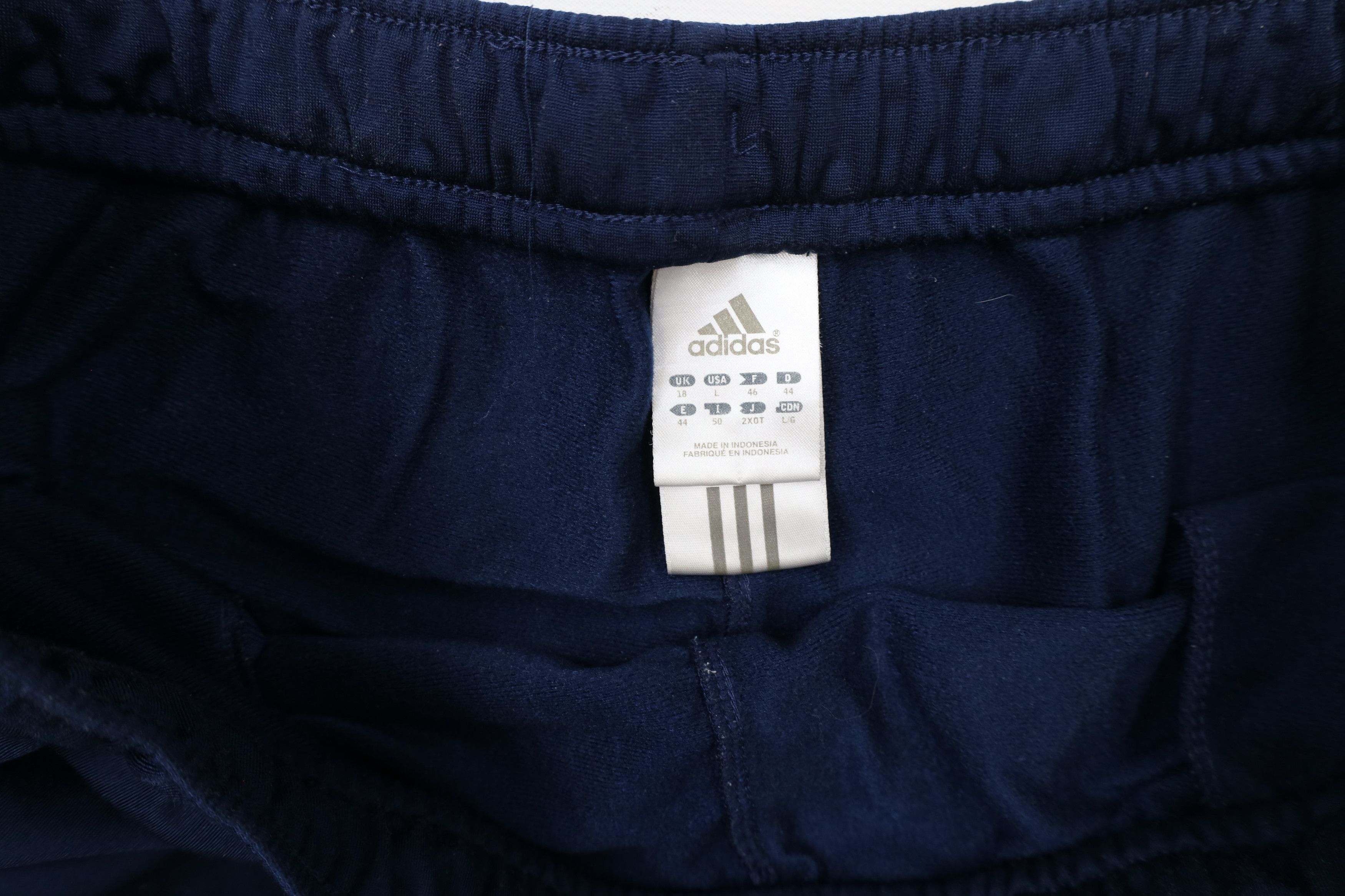 Adidas × Vintage Vintage Y2K Adidas Spell Out Striped Wide Leg Pants Blue Size 30" / US 8 / IT 44 - 9 Thumbnail