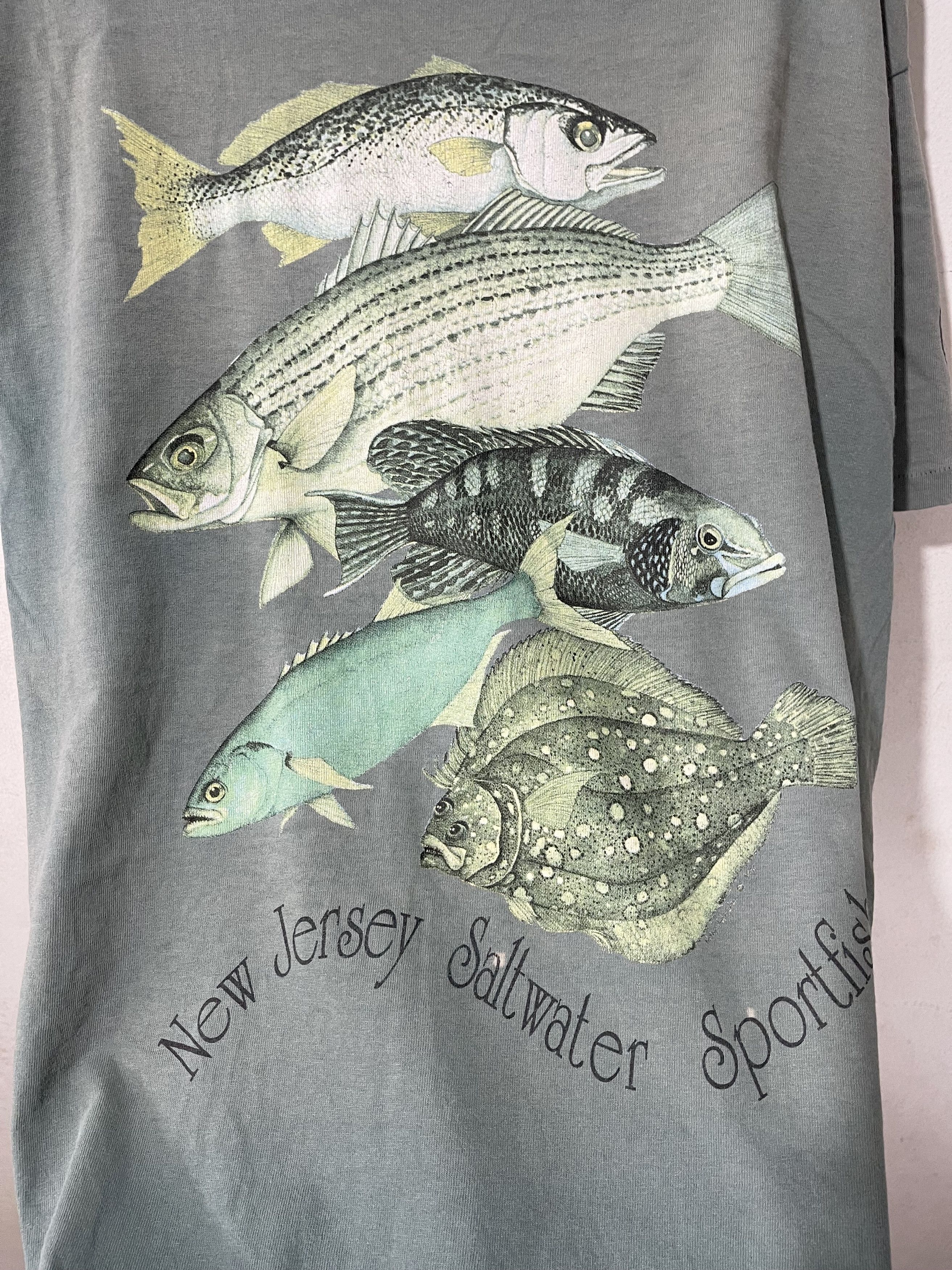 Vintage Vintage 90s Saltwater Sportfishing Shirt Size US XL / EU 56 / 4 - 2 Thumbnail