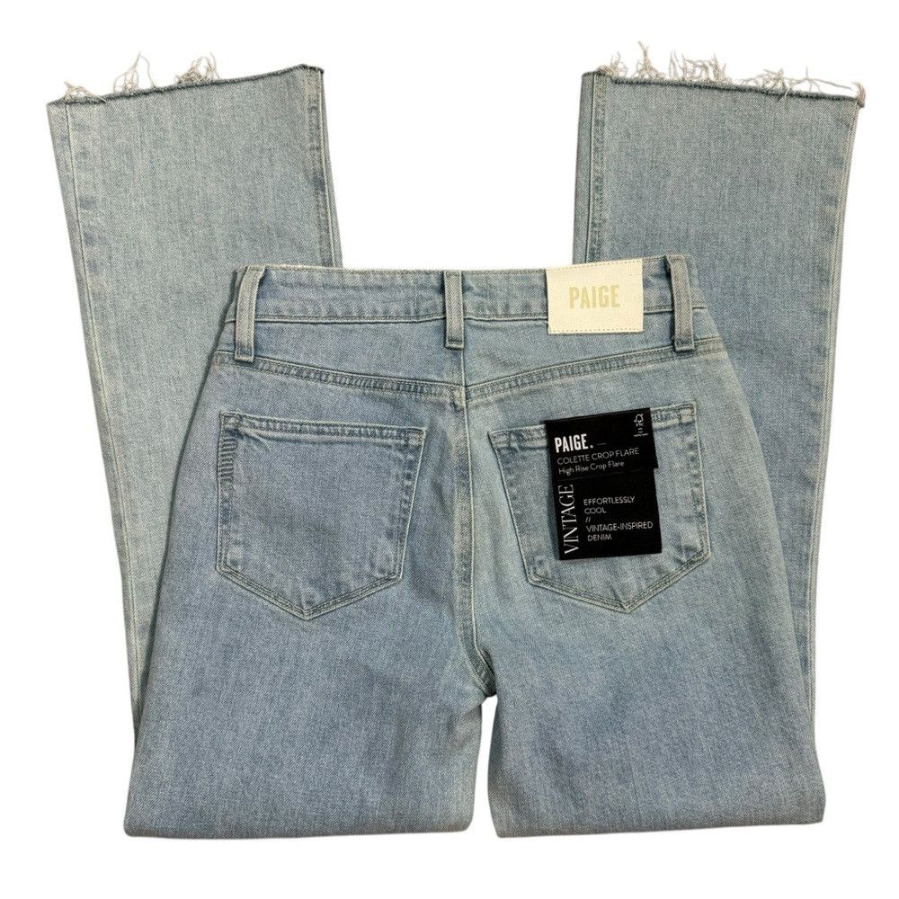 Paige NWT New Paige Colette Crop Flare Jeans Size 23 Size 23" - 4 Thumbnail