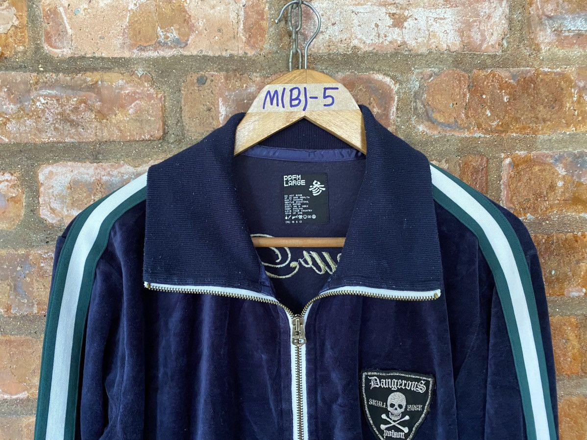 General Research × Japanese Brand × PPFM SS2006 PPFM Velour Yellow riot War hoodie Size US L / EU 52-54 / 3 - 3 Thumbnail