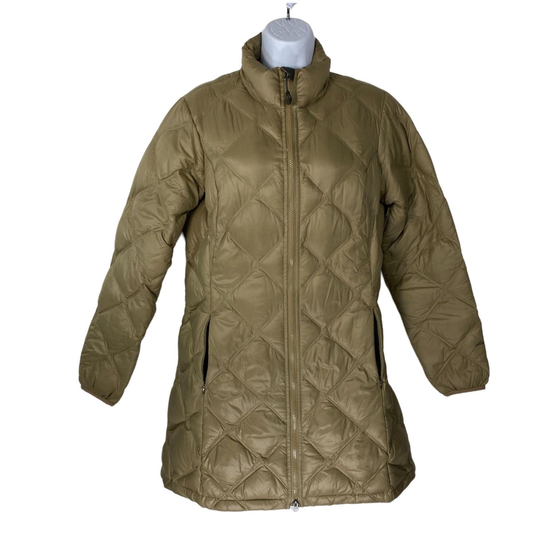 Eddie Bauer Eddie Bauer Quilted Zip Up 3/4 Down Coat S Size S / US 4 / IT 40 - 1 Thumbnail