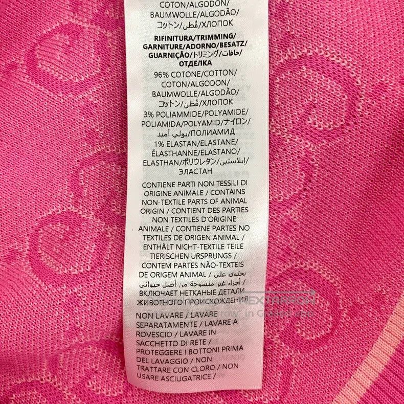 Gucci Gucci Pink logo jacquard full-print cotton round-neck sing Size L / US 10 / IT 46 - 7 Thumbnail