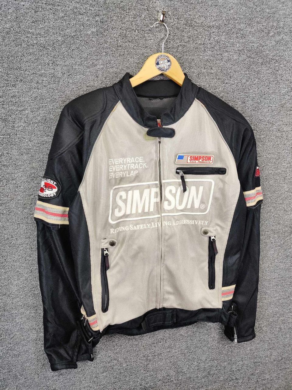 Sports Specialties × Vintage Vintage Simpson Racing Biker Motorcycle Jacket Size US L / EU 52-54 / 3 - 5 Thumbnail