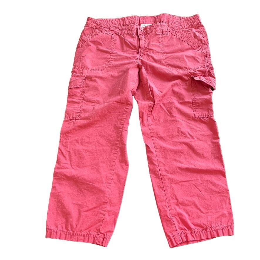 Other Women Crop Pants Pink Lightweight Size 14 London Jean Size 36" / US 14 / IT 50 - 1 Thumbnail