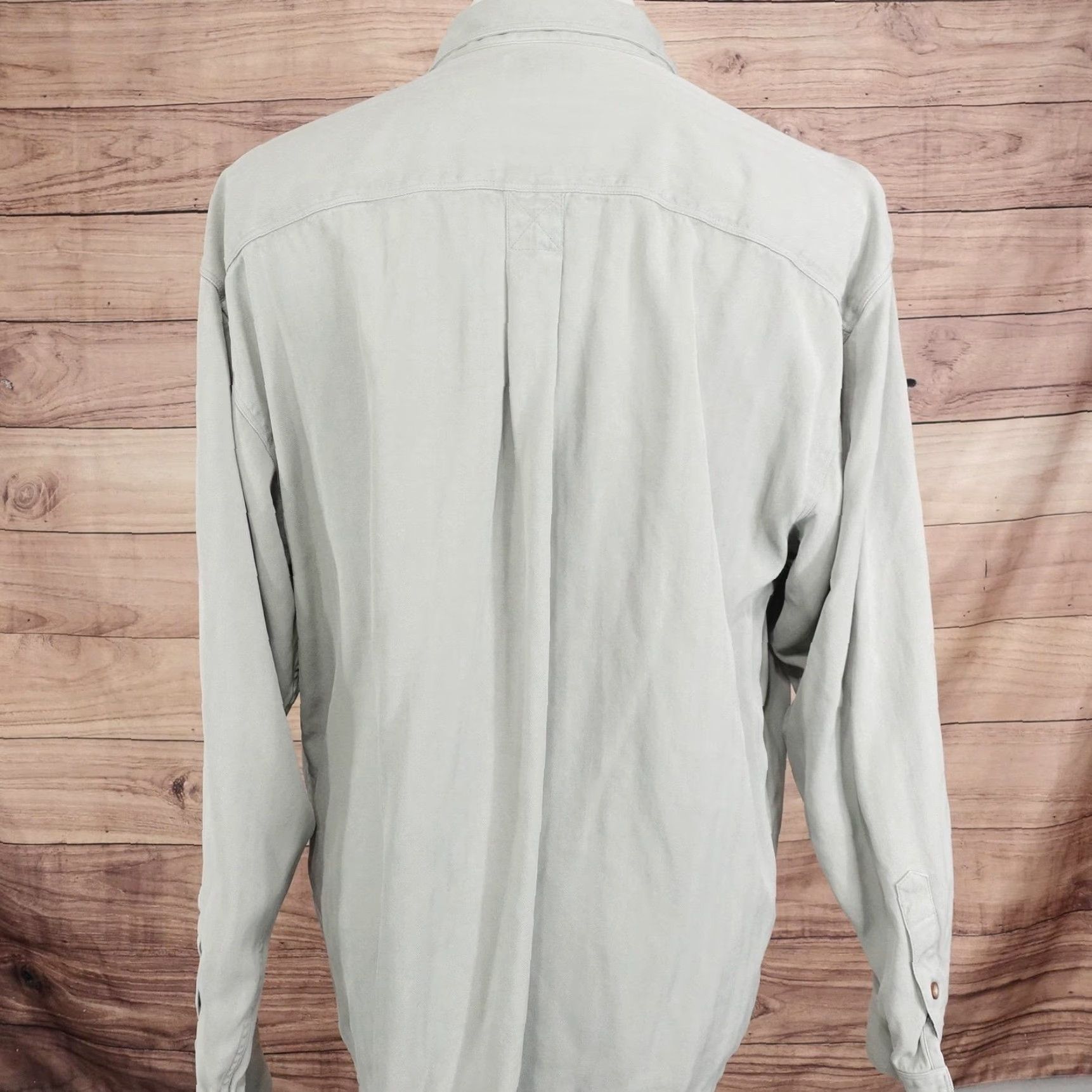 Tommy Bahama Tommy Bahama Shirt Mens XL Green Silk Long Sleeve Button-Up Relax Mens Size US XL / EU 56 / 4 - 4 Thumbnail