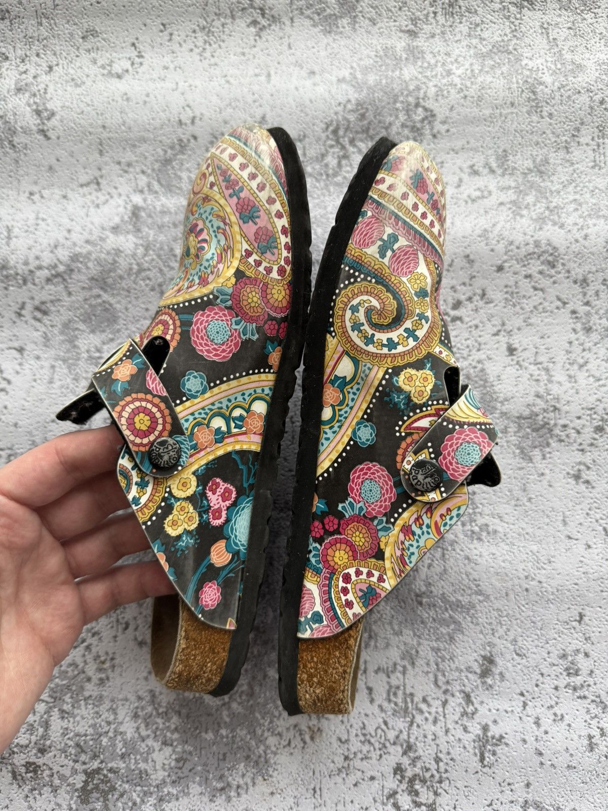 Birkenstock × Vintage Vintage Birkenstock Boston x Papillio Sandals Size US 8 / IT 38 - 9 Thumbnail
