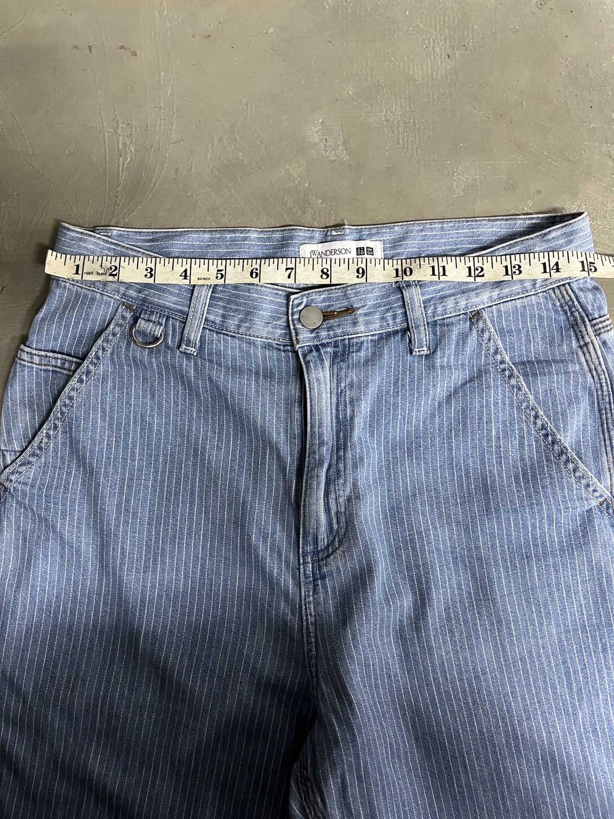 JW Anderson Pinstripe J.W. Anderson Uniqlo Hickory Carpenter Style Pant Size US 30 / EU 46 - 6 Thumbnail