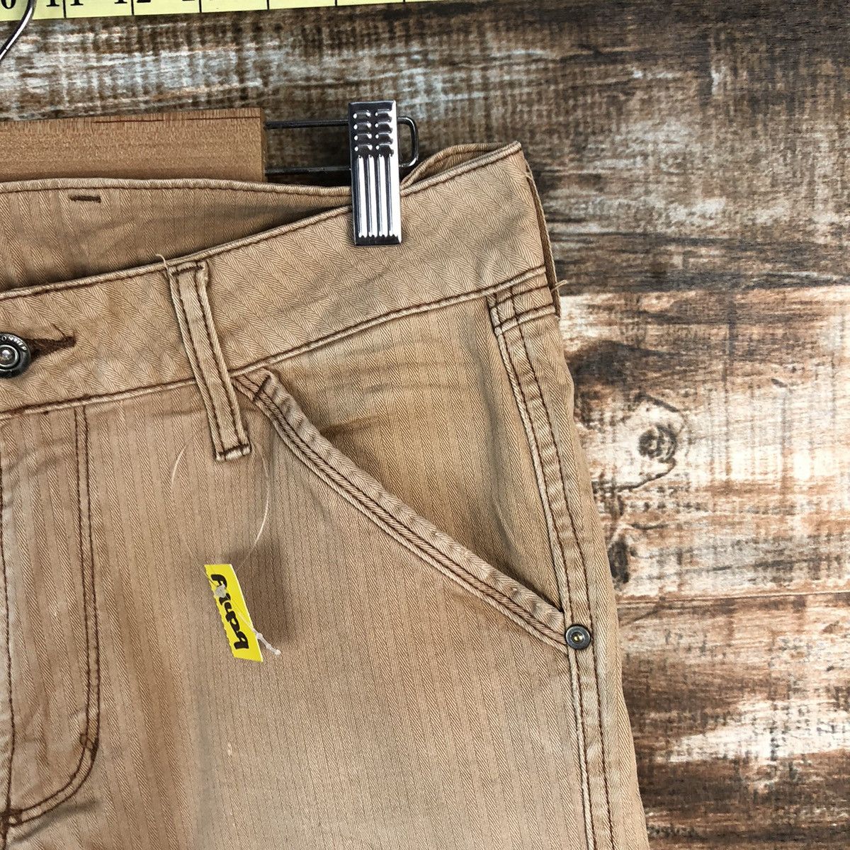 Japanese Brand Iz Frontier Brown Cargo Multipocket Pants #A1429 Size US 30 / EU 46 - 8 Thumbnail
