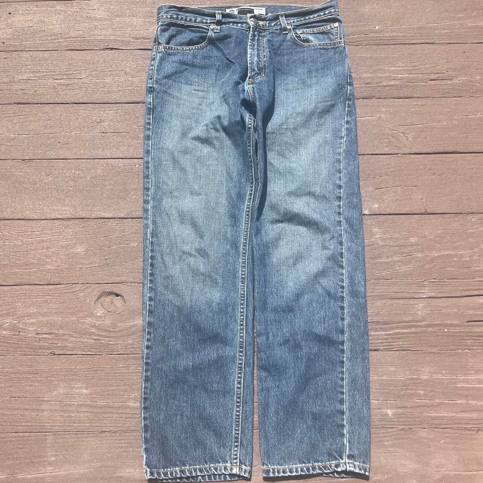 Harley Davidson Navy Blue Harley Davidson Jeans Size US 35 - 2 Thumbnail