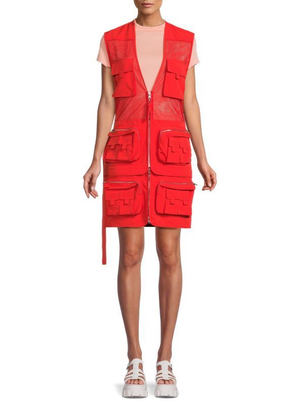 Kenzo o1y1025 Mini Dress in Red Size M / US 6-8 / IT 42-44 - 2 Thumbnail