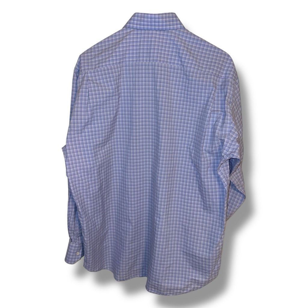 Canali Canali Blue Made in Italy Button Down Dress Shirt Size 16 Size US M / EU 48-50 / 2 - 10 Thumbnail