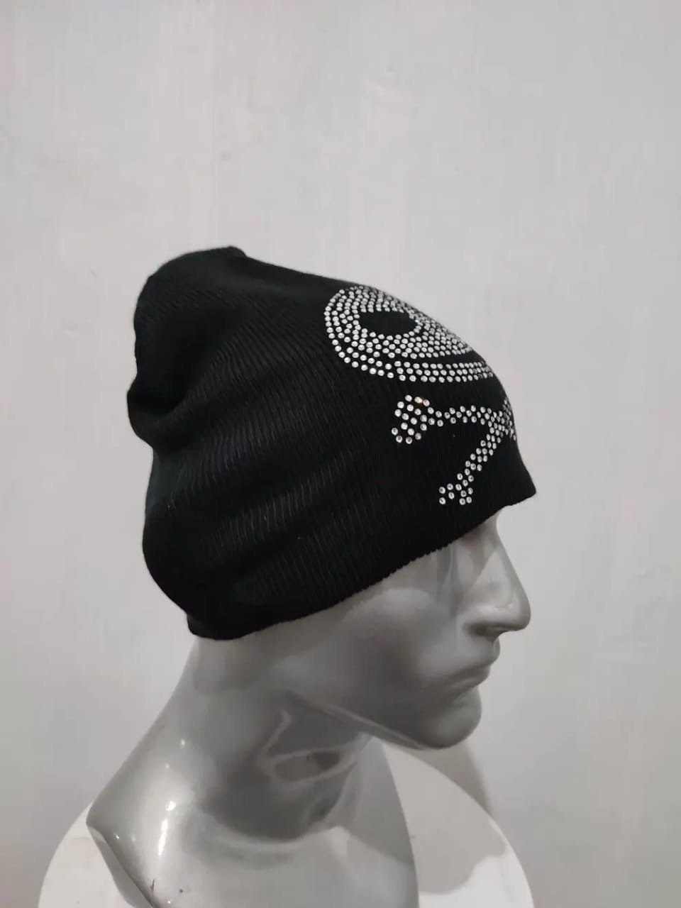 Disney Tim Burton Sparkling Skull Beanie Punk Rock Hats Size ONE SIZE - 3 Thumbnail