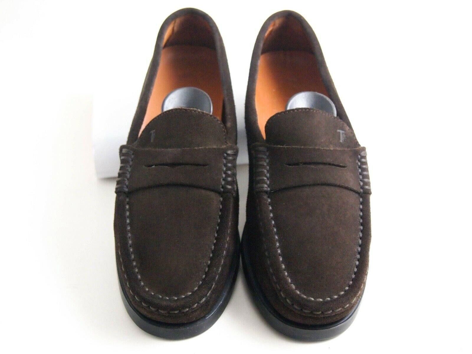 Tod's Tod's Penny Loafer Brown Suede Womens Size EU 36.5 US 6.5 Size US 6.5 / IT 36.5 - 3 Thumbnail