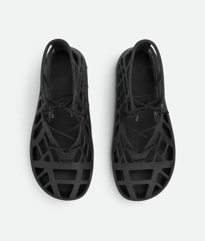Bottega Veneta o1bcso1str0126 Atlas Lace-Up Sandals in Black Size US 12 / EU 45 - 4 Thumbnail