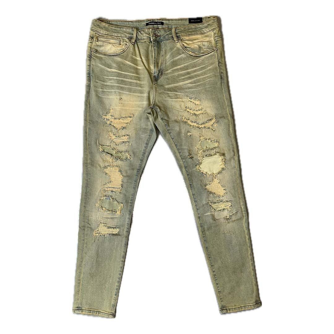 Embellish Cast Denim Light Blue Sand Jeans Size US 36 / EU 52 - 1 Thumbnail