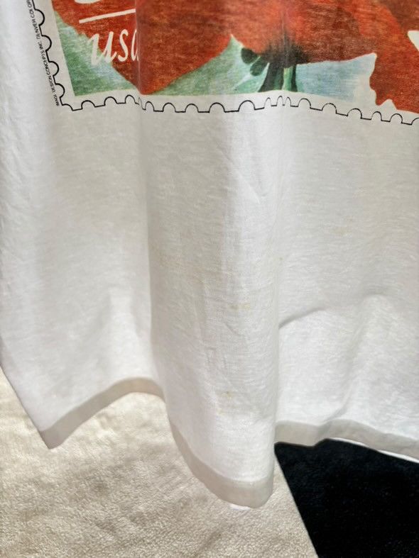 Fruit Of The Loom “ RED POPPY ” Georgia O’Keeffe(USPS Stamps Collection, 1996) Size US XL / EU 56 / 4 - 8 Thumbnail