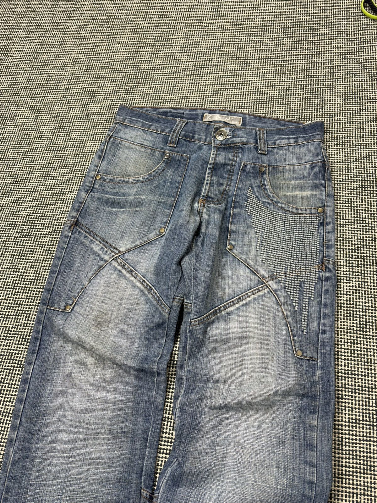 Japanese Brand Y2K kosmo lupo embroidered skeleton swag jeans vintage Size US 32 / EU 48 - 4 Thumbnail