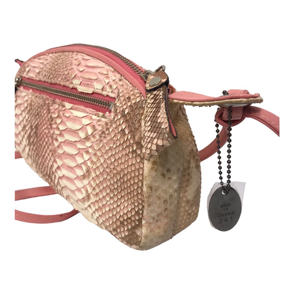 Hysteric Glamour × If Six Was Nine × Japanese Brand Pink Snakeskin Exotic Leather Sling Bag Size ONE SIZE - 6 Thumbnail