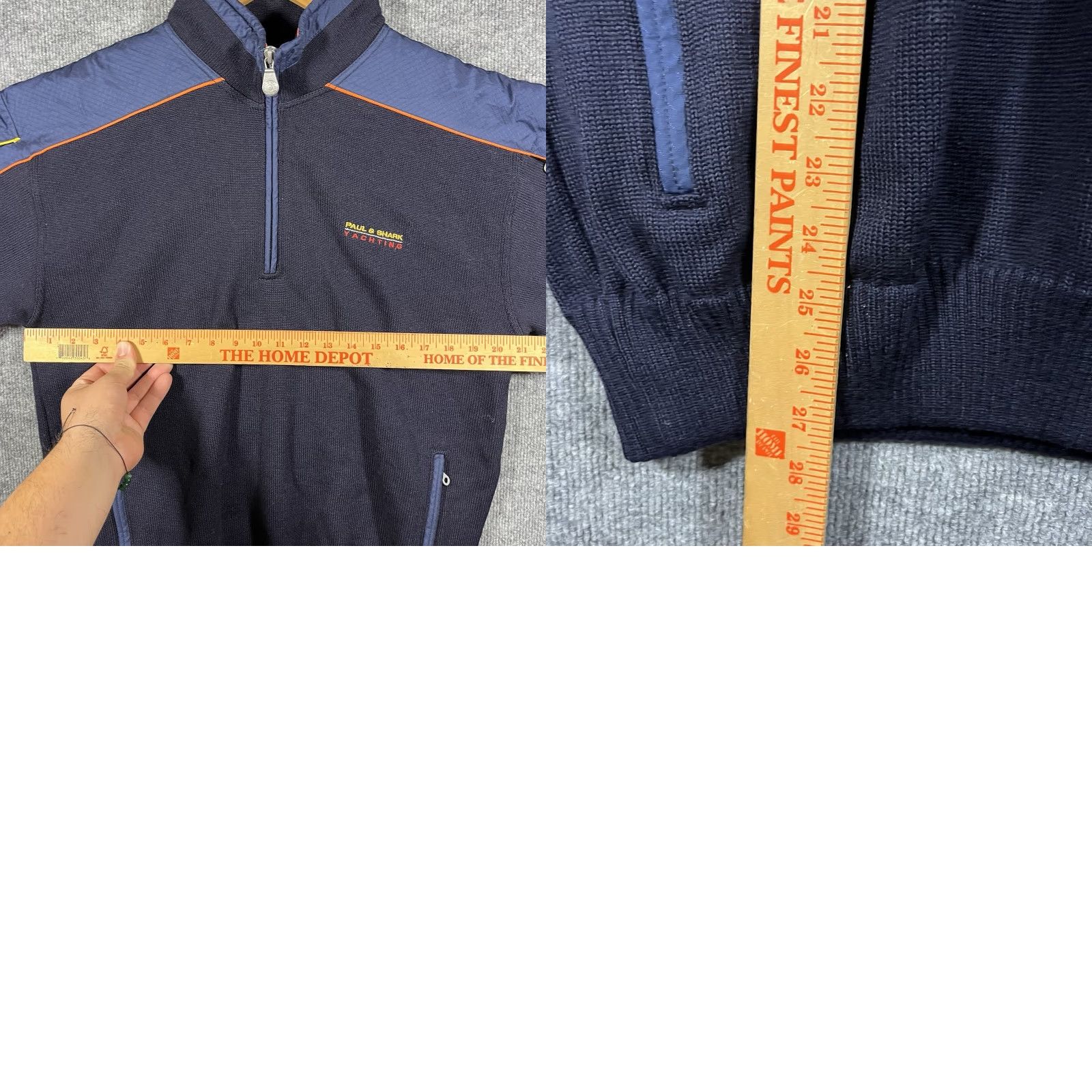 Paul & Shark VINTAGE Paul & Shark Yachting Watershed New Wool Half Zip Sweater Made in Italy Large Size US L / EU 52-54 / 3 - 8 Thumbnail