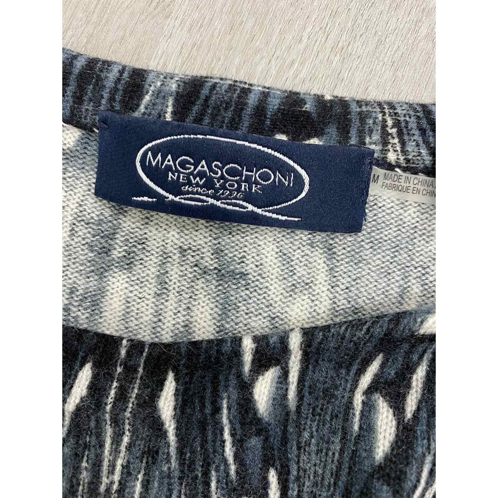 Magaschoni MAGASCHONI Dress Madi Long Sleeve 100% Cashmere M A000130 Size M / US 6-8 / IT 42-44 - 6 Thumbnail