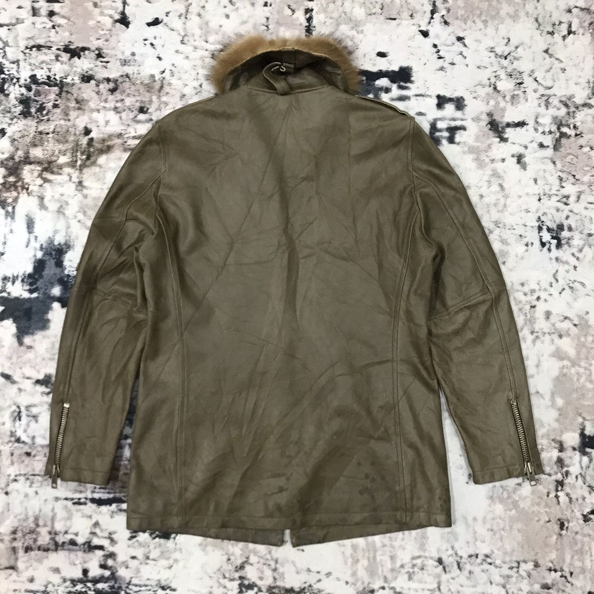 ABAHOUSE × If Six Was Nine × Japanese Brand Vintage Abahouse Colded Neck Leather Jacket Parka Size US S / EU 44-46 / 1 - 11 Thumbnail