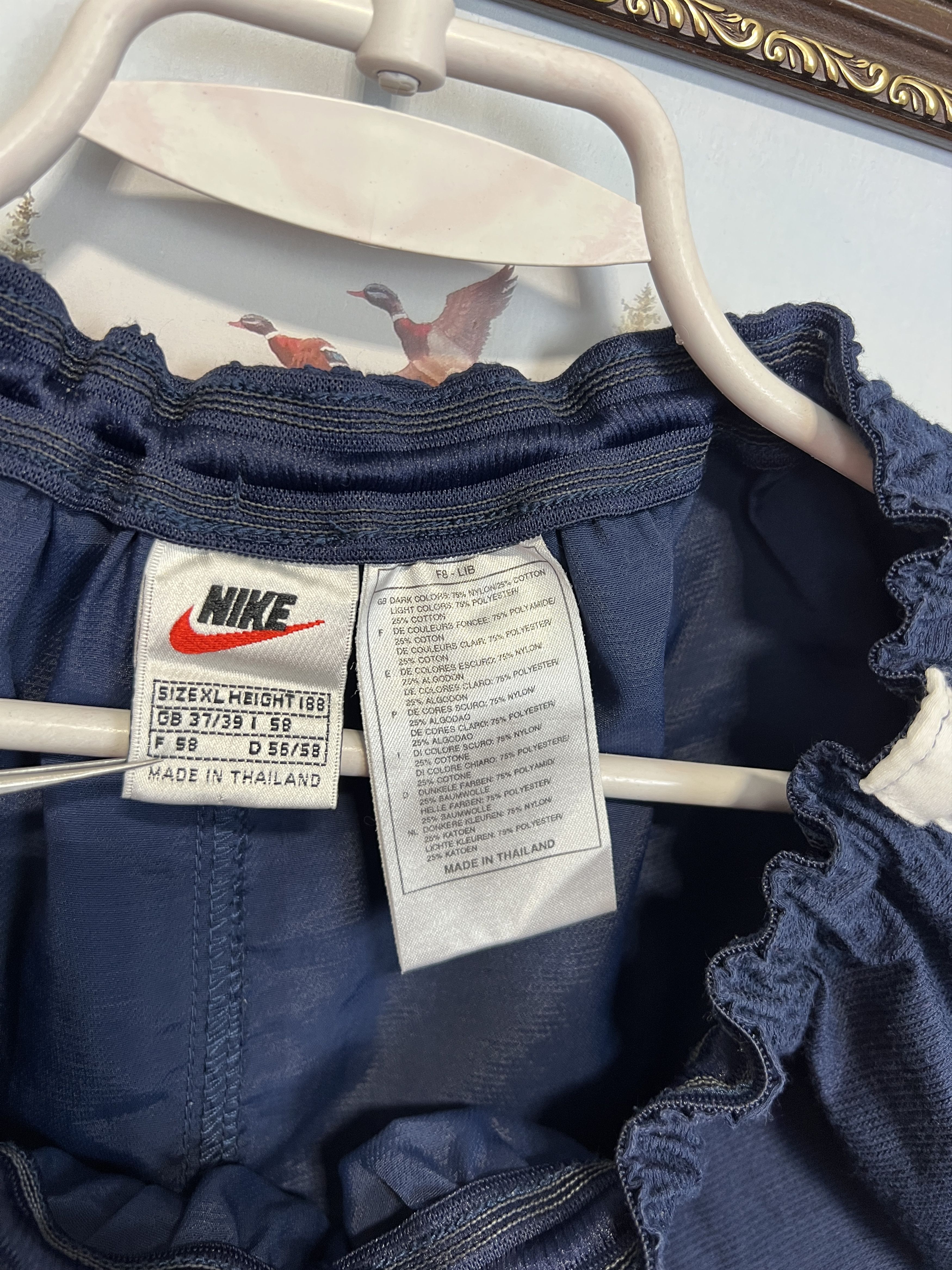 Nike Vintage 90's Rangers Glasgow Track Football Shorts Soccer Size US 36 / EU 52 - 7 Thumbnail