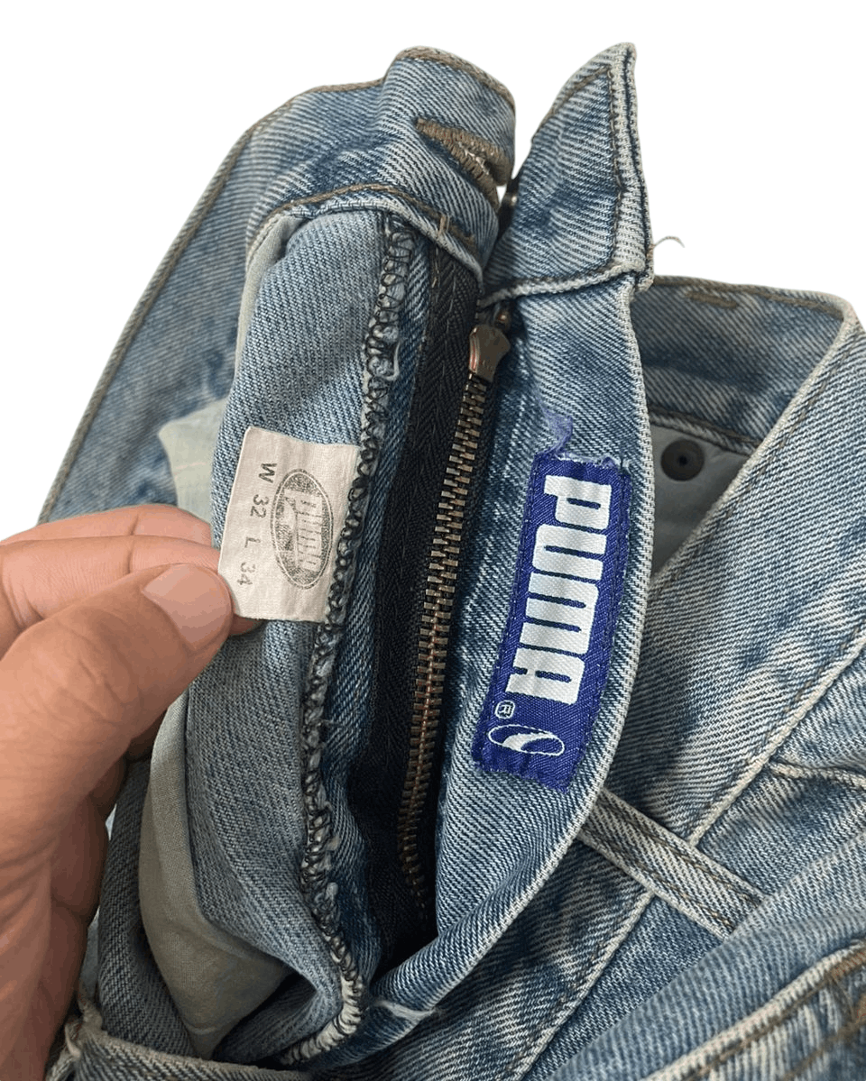 Designer × Puma 💥Vintage Flared Puma Jeans 💥 Size US 32 / EU 48 - 7 Thumbnail