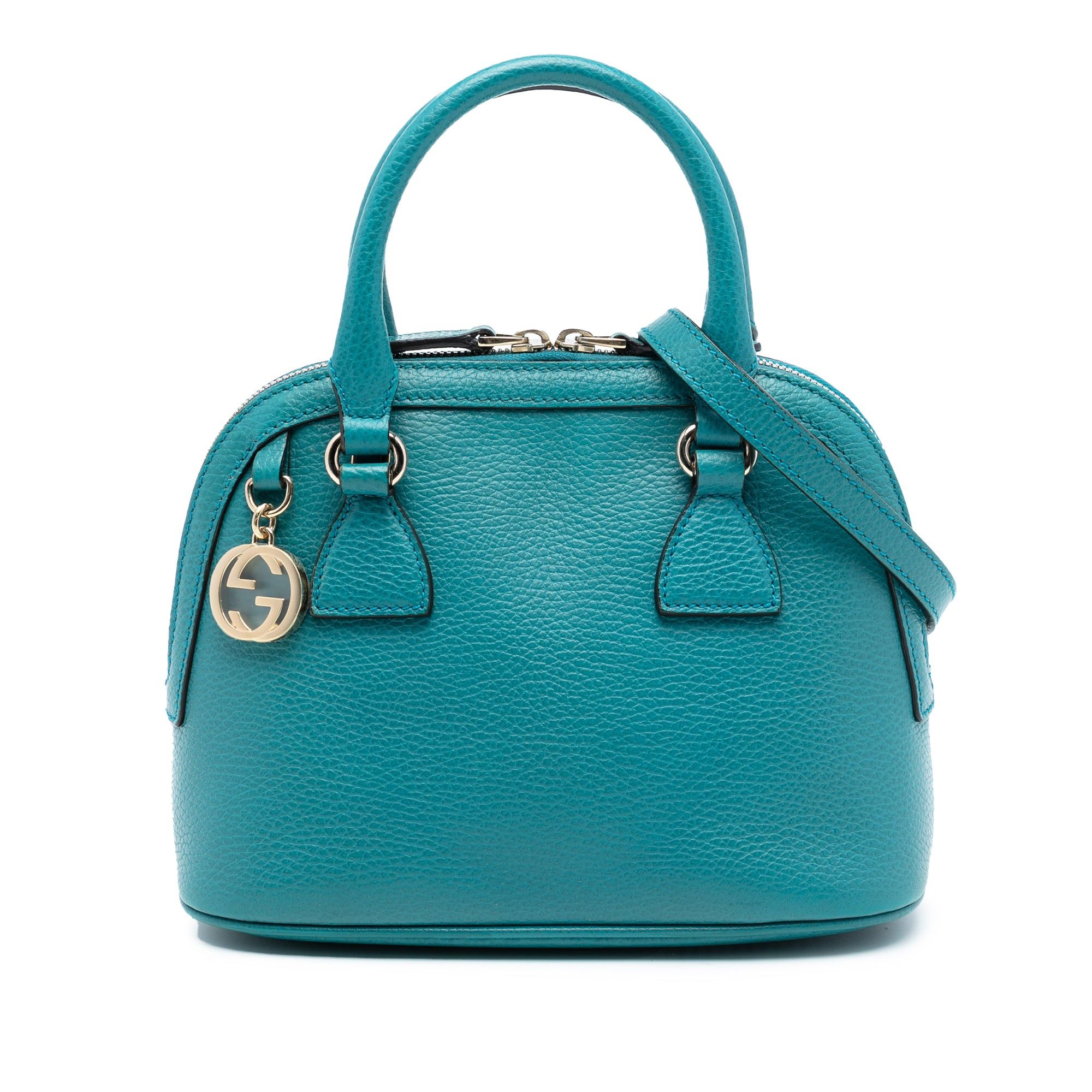 Gucci Mini Leather GG Charm Dome Satchel Size ONE SIZE - 1 Thumbnail
