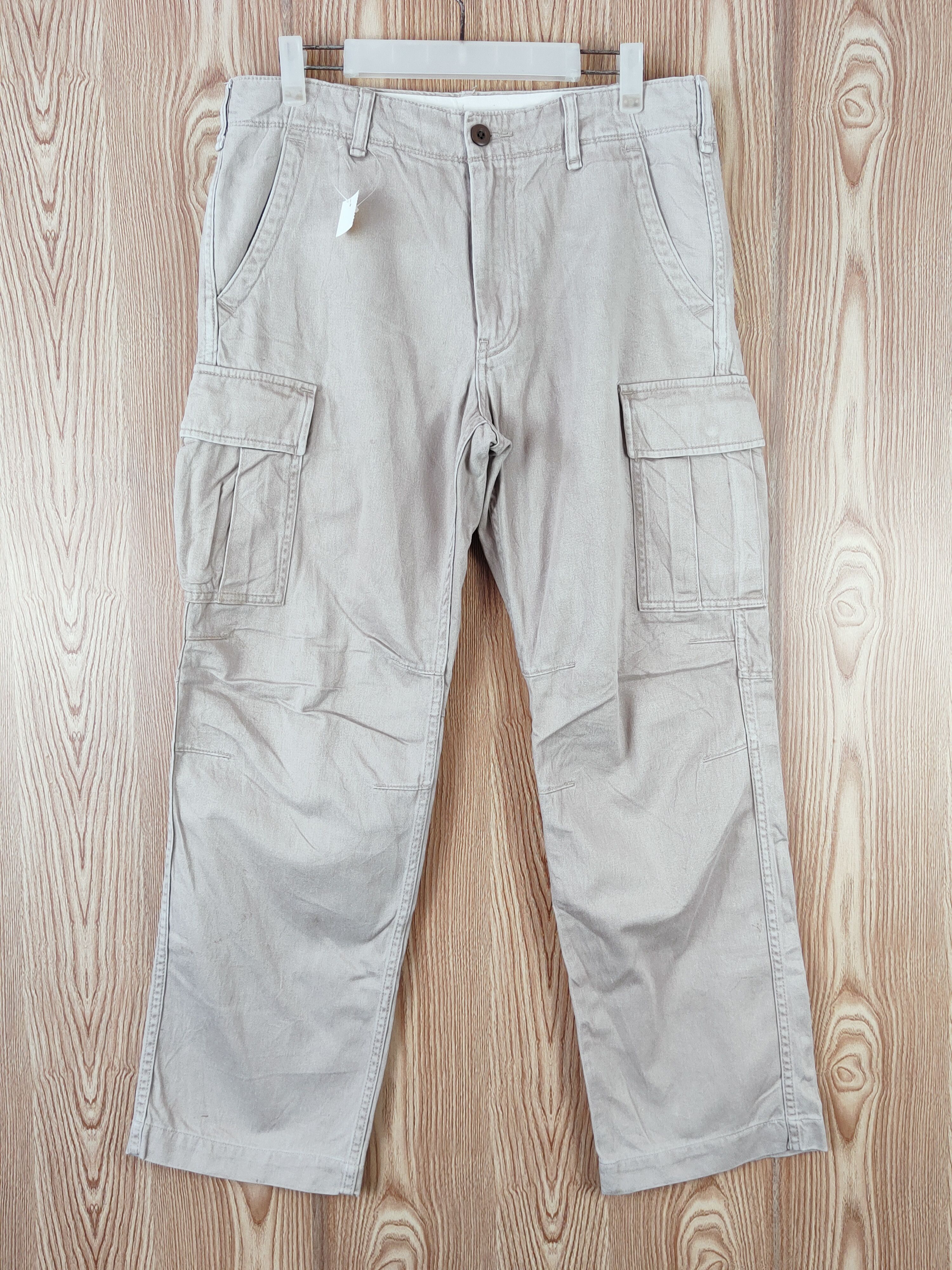 Japanese Brand Uniqlo Cream Multipocket Tactical Cargo Pants #W897 Size US 31 - 1 Thumbnail