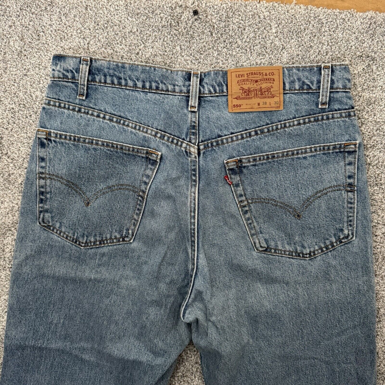 Levi's Levis 90s Y2K Relaxed 550 Jeans Mens 38X30 Baggy Streetwear Size US 38 / EU 54 - 11 Thumbnail