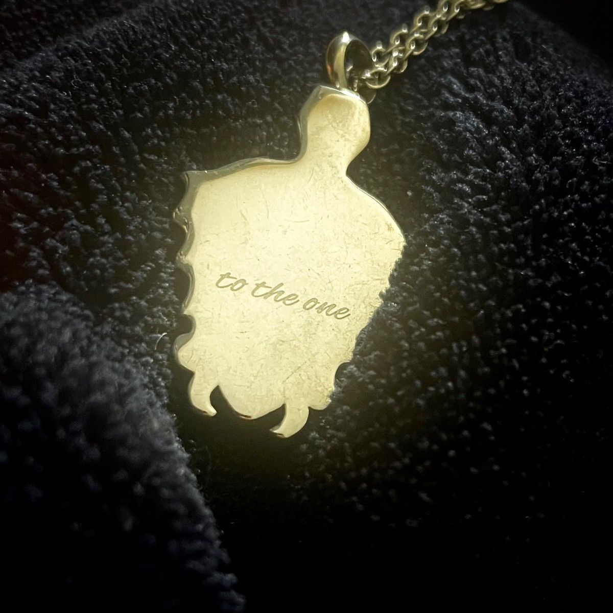Vintage Ornate skull pendant 22” necklace with inscription Size ONE SIZE - 4 Thumbnail