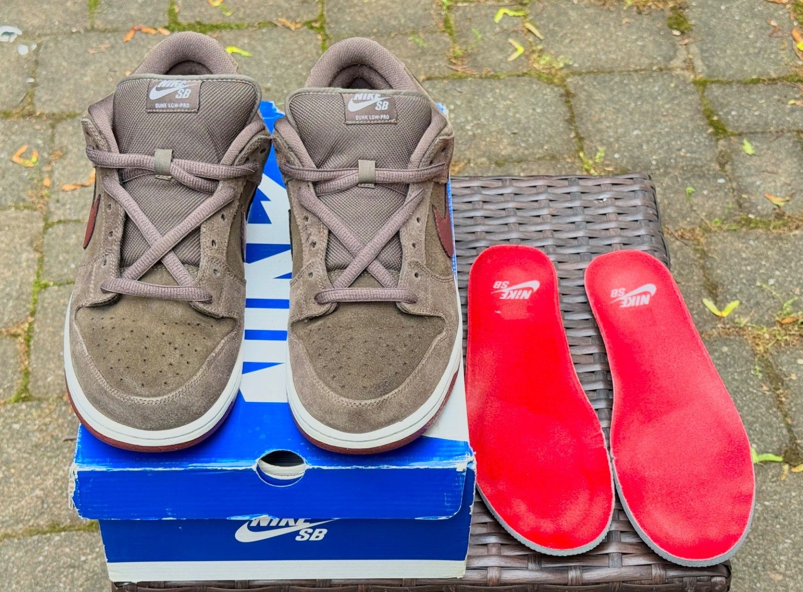 Nike Nike Dunk Pro Sb Low Ironstone/Barn Red-2011 Size US 11.5 / EU 44-45 - 1 Thumbnail