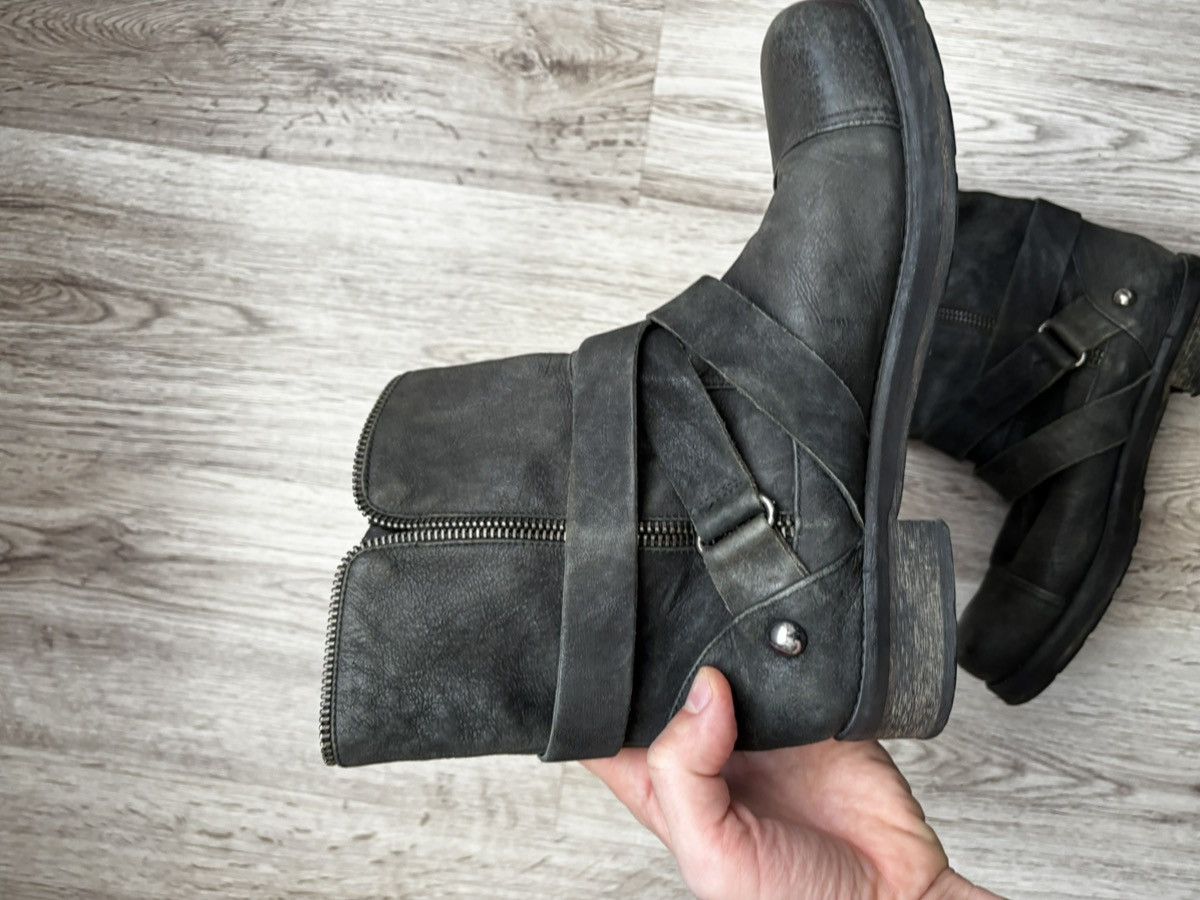 Other Italian Leather Zip Biker Boots – Made in Italy – EU 37 Size US 7 / IT 37 - 18 Thumbnail