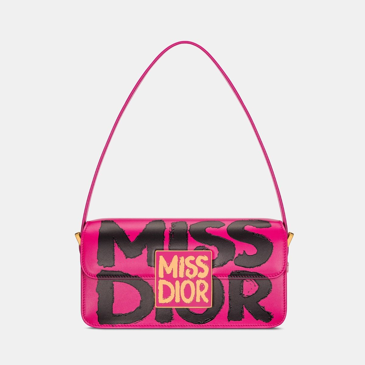 Dior o1bcso1str0226 Size:OS/Miss Dior Flap Bag in Pink/Black Size ONE SIZE - 2 Thumbnail