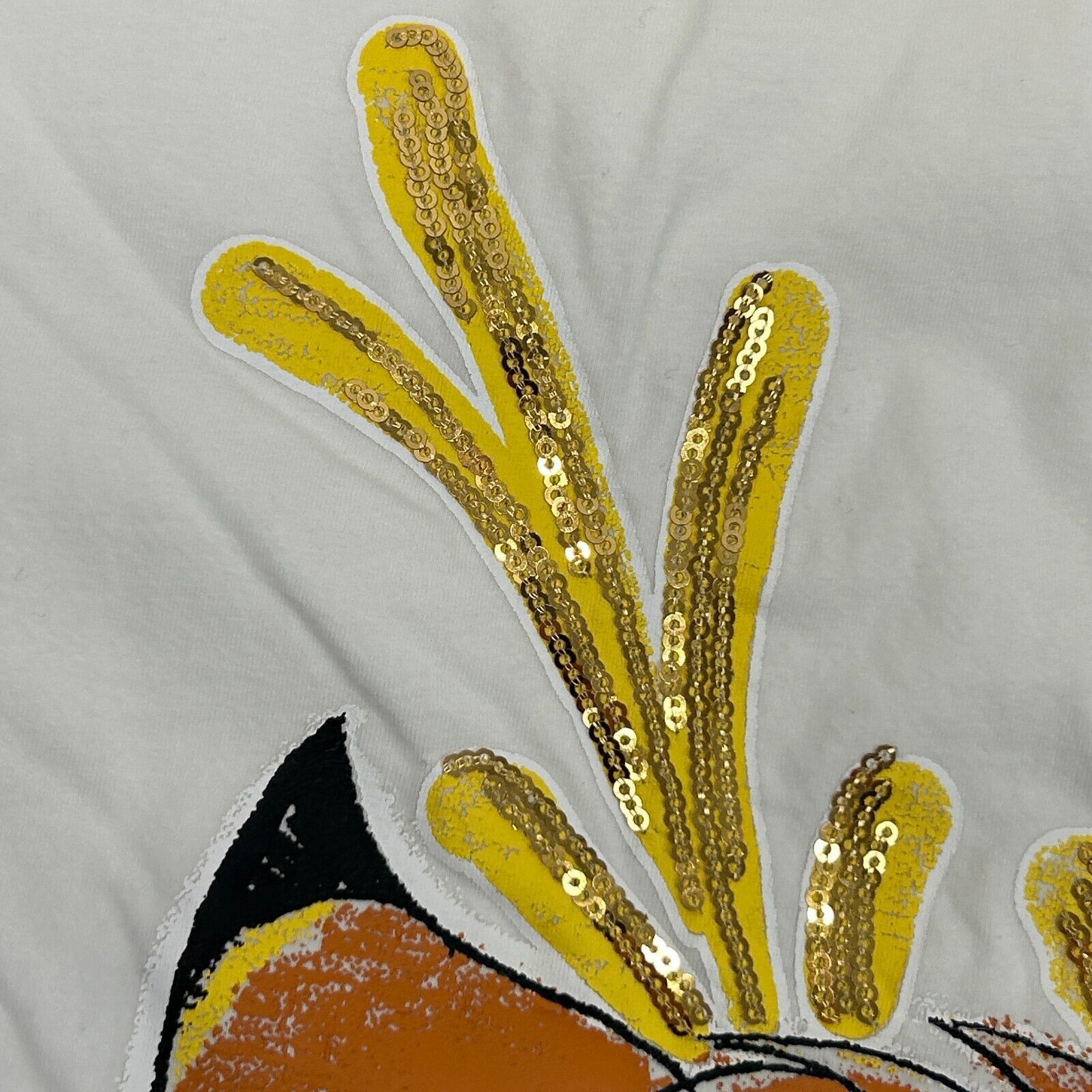 Sugar Bambi T Shirt Walt Disney Movie Sequins White Womens L Size L / US 10 / IT 46 - 6 Thumbnail