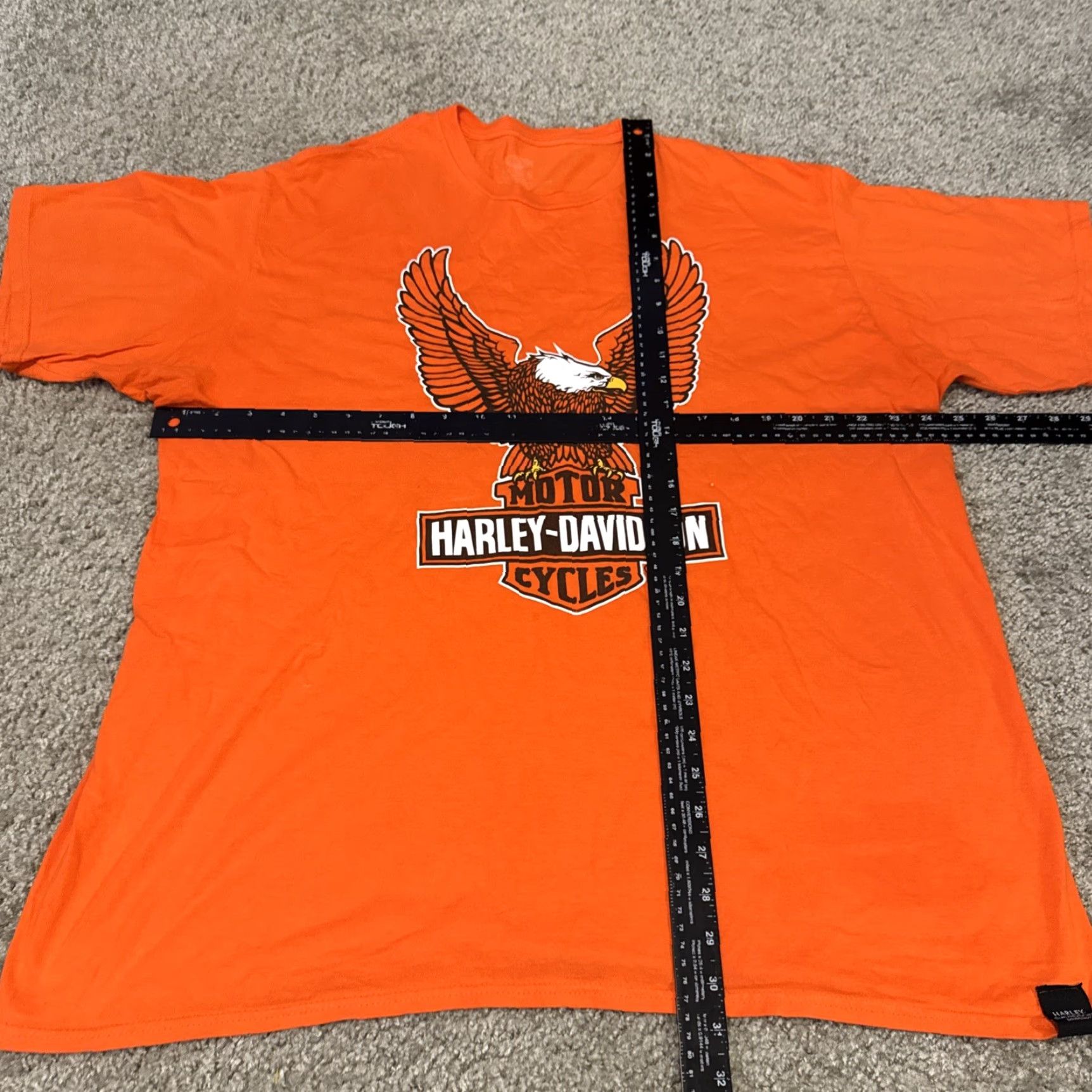 Harley Davidson VINTAGE Harley-Davidson Milwaukee Orange Official Biker T-Shirt 2XL Mens Size US XXL / EU 58 / 5 - 6 Thumbnail