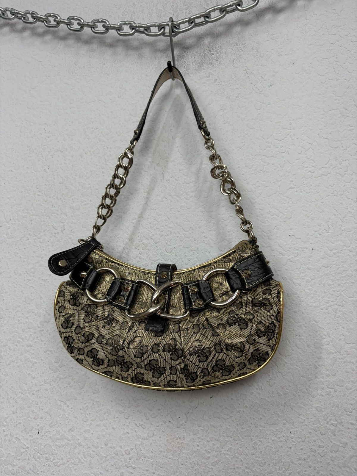 Guess Archive Guess Gold Metal y2k Baguette Shoulder Mini Bag Size ONE SIZE - 12 Thumbnail