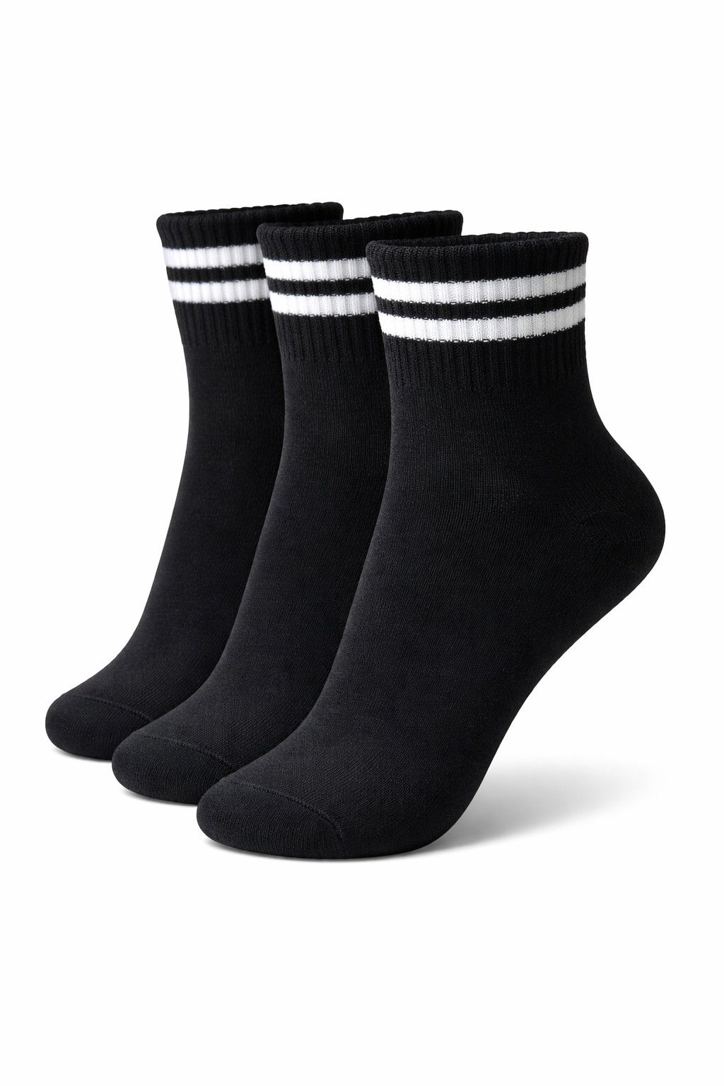 Other Y2K Blockcore Stripe Crew Socks 3 Pack One Size Size ONE SIZE - 1 Preview