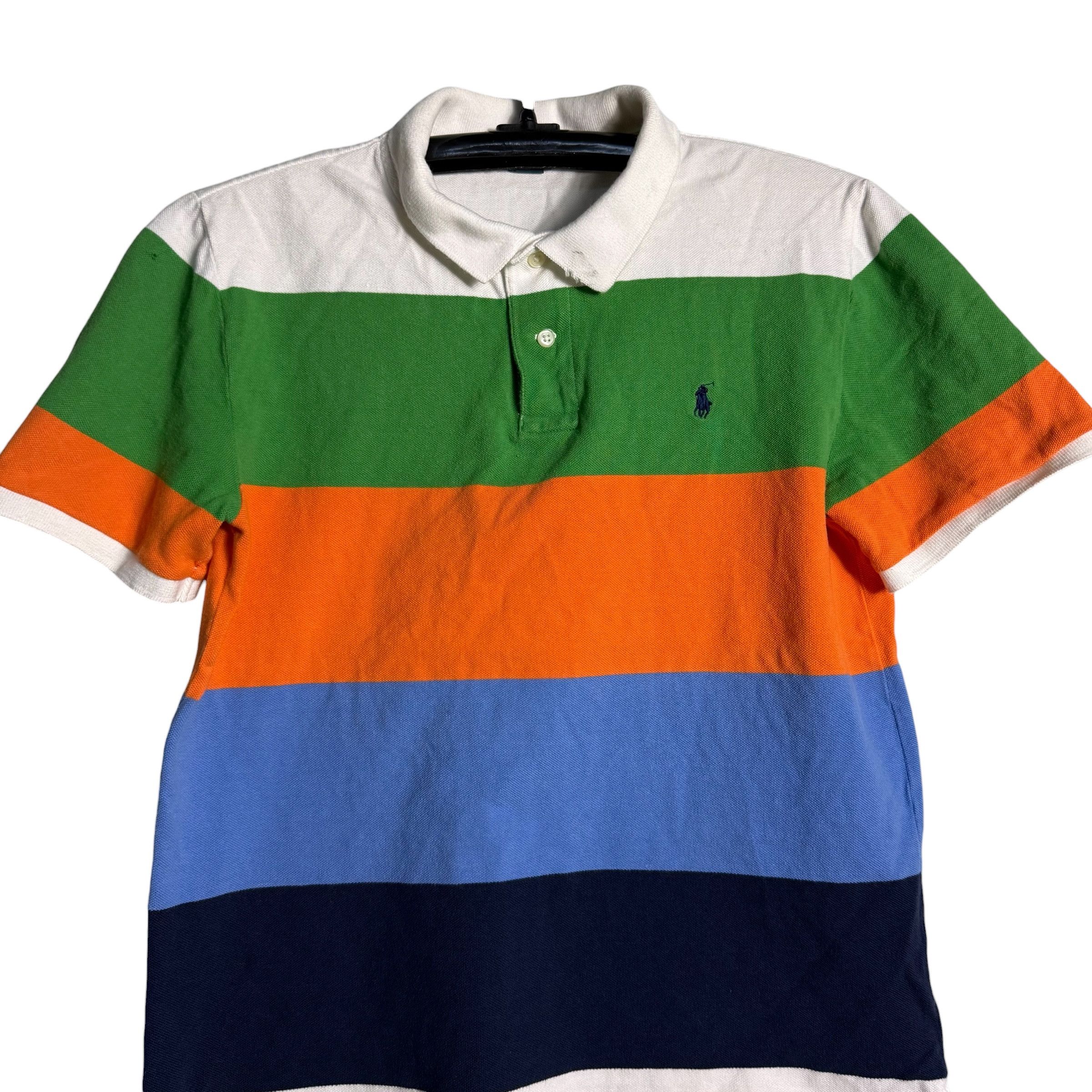 Polo Ralph Lauren 🔥RARE🔥Polo Ralph Lauren Multicolor Stripes Boys Polo Shirt Size US XL / EU 56 / 4 - 2 Thumbnail
