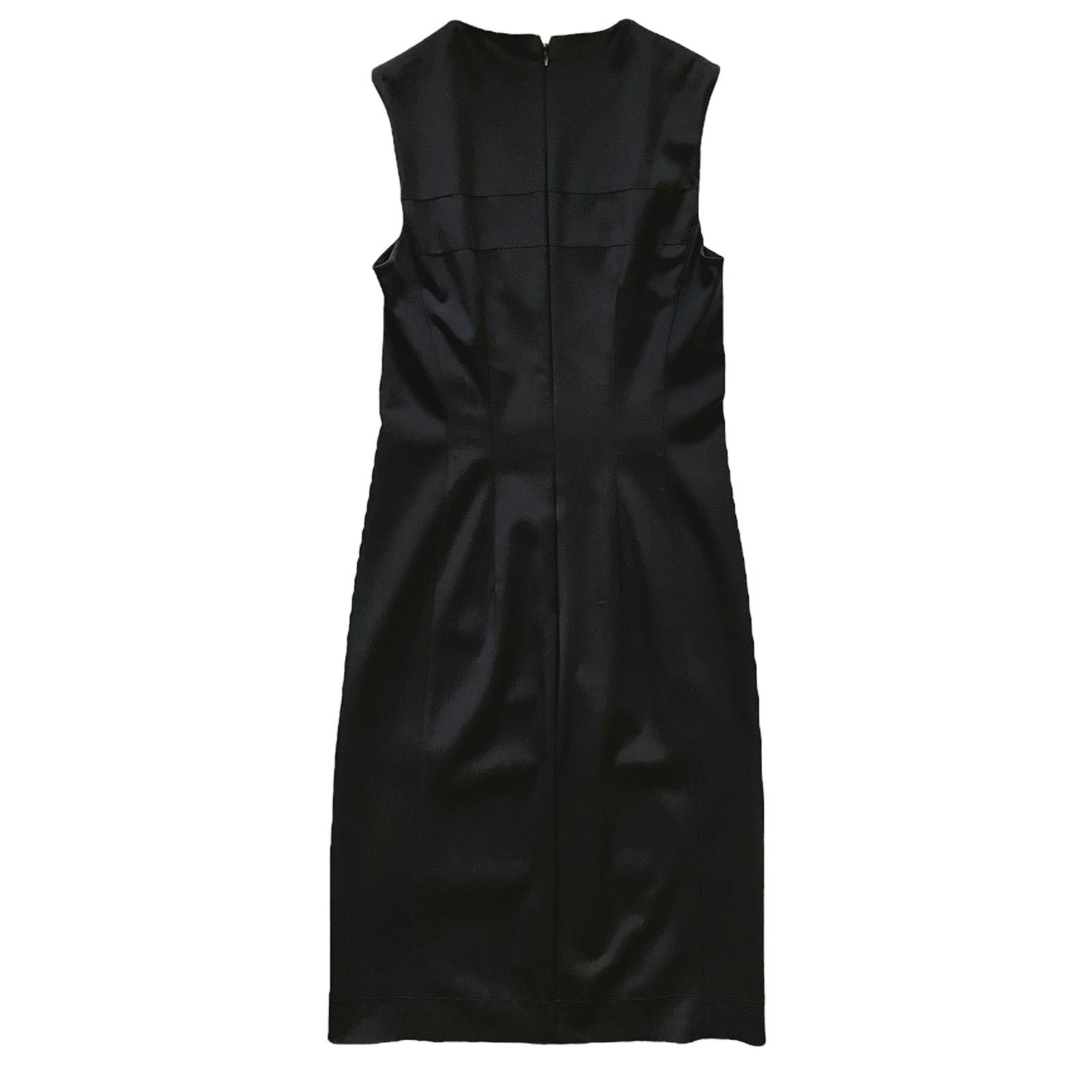 Prada × Vintage Prada Vintage Black Embroidered Knee-Length Sheath Dress Size XS / US 0-2 / IT 36-38 - 4 Thumbnail