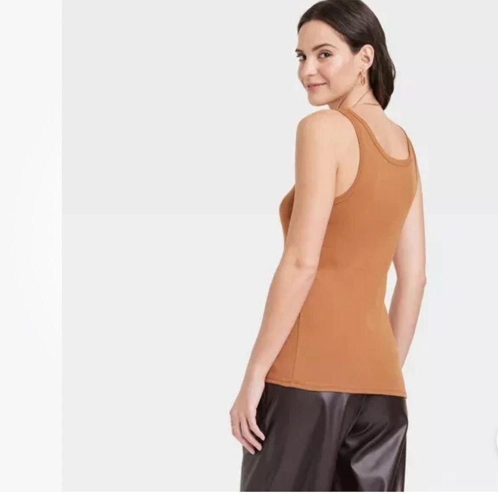 Other A New Day Tan Fitted Sleeveless Tank Top Size S / US 4 / IT 40 - 2 Thumbnail