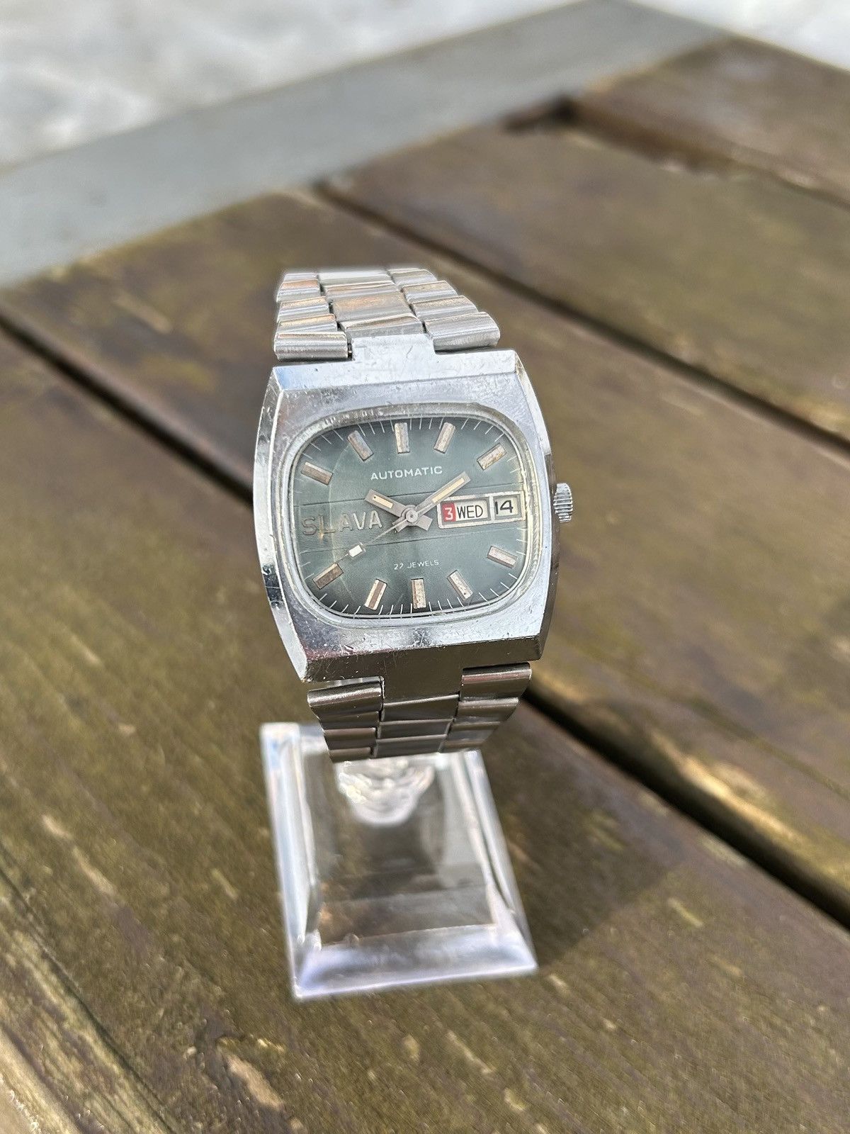 Vintage Vintage Slava Automatic Watch Mechanical Authentic 1980s Size ONE SIZE - 2 Thumbnail